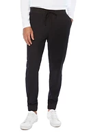 Jeaniologie ™ Pantalon de jogging avec taille et poignets côtelés pour hommes noir Taille 28 - 38