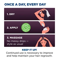 Rogaine pour femmes, traitement pour la perte et l’amincissement des cheveux, mousse de minoxidil à 5 % pour la repousse des cheveux, approvisionnement de 2 mois approvisionnement de deux mois