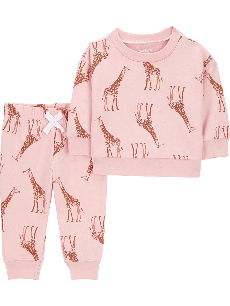 Carter's Child of Mine Baby Girls Giraffe 2-Piece Set
