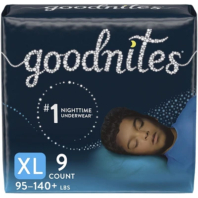 Sous-vêtements Goodnites contre l’énurésie nocturne pour garçons, Emballage Jumbo