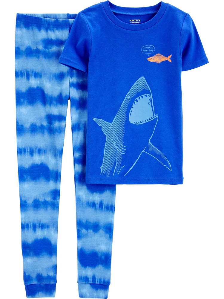 Ensemble pyjama pour grand enfant Carter's Child of Mine - Requin bleu