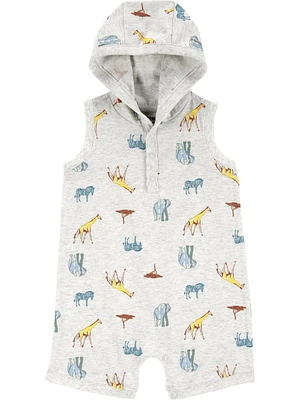 Carter's Child of Mine Barboteuse à capuche Safari pour bébé garçon, nouveau-né à 24 mois