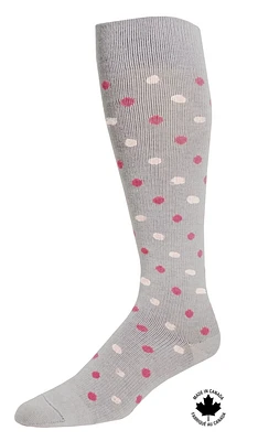 Paramedic Compression Socks with Polka Dots for Women 15-20 mmHg - Medium, Paramedic Stylish Knee-High Polka Dots, Compression Socks for Wowen, 15-20 mmHg