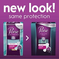 Poise Ultra Thin Incontinence Pads, Maximum Absorbency, Long Length, Bladder Control Pads, 11 Count