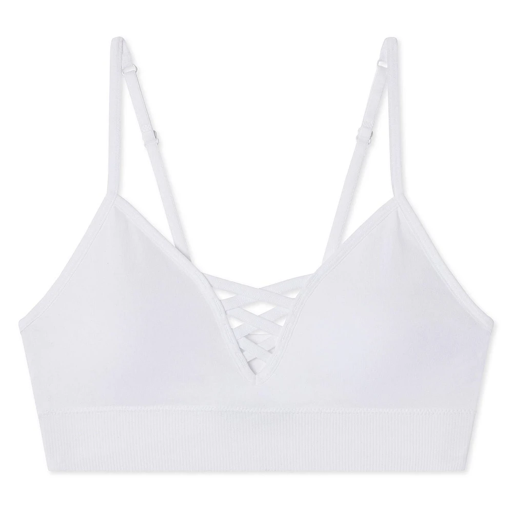 No Boundaries Women's Strappy Cami Bra, Sizes S-XXL