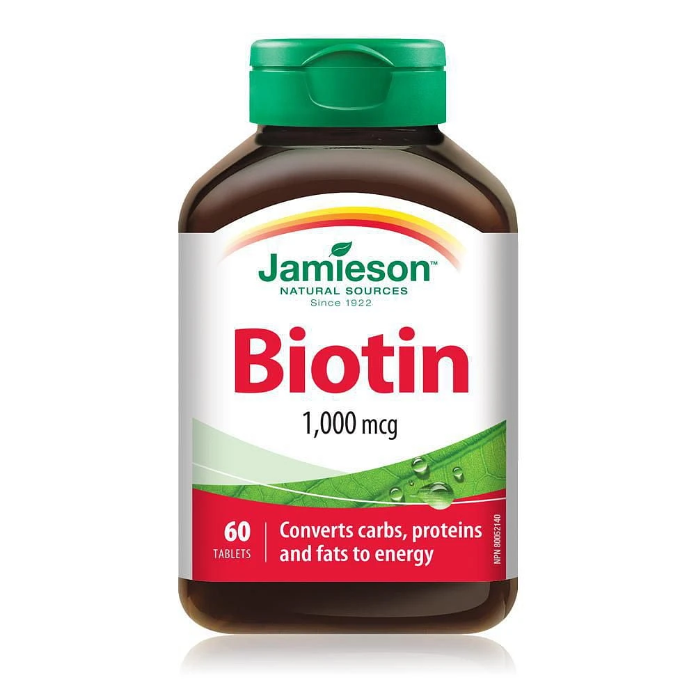 Jamieson High Potency Biotin 1,000 mcg Tablets