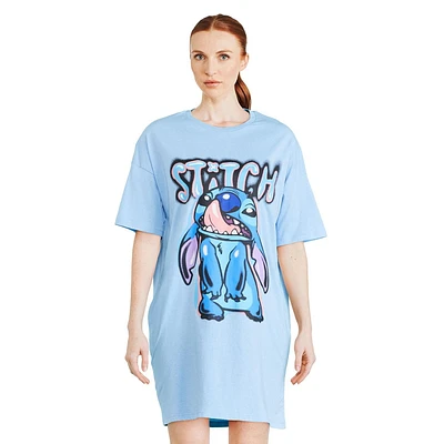 Disney Lilo & Stitch Robe à manches courtes pour femme Graffiti