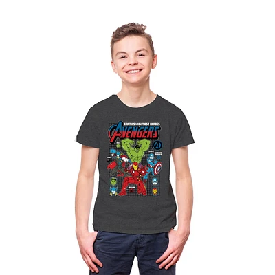 T-shirt à manches courtes Marvel Boys Mightiest Heroes Tailles: TP-TG