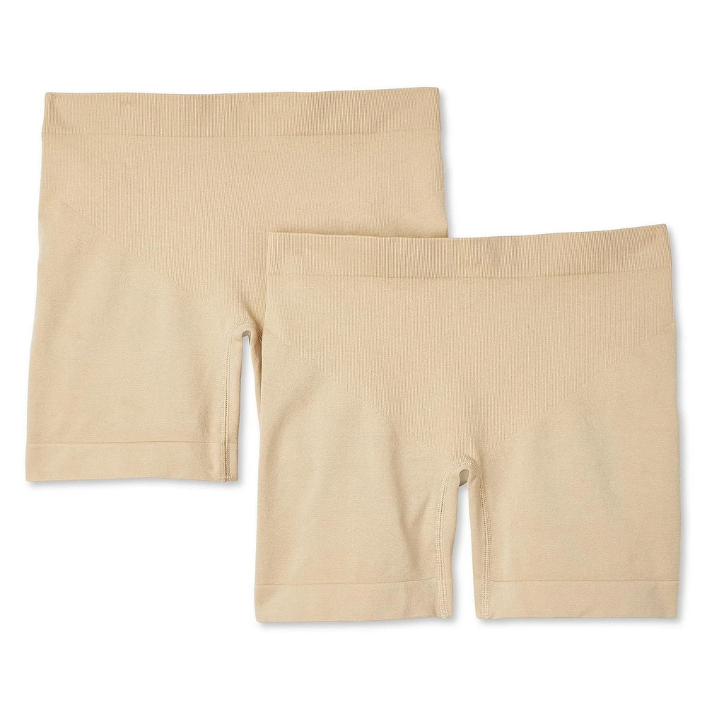 George Women's 2 Pack Shapewear Boyshorts, Sizes 1X-2X