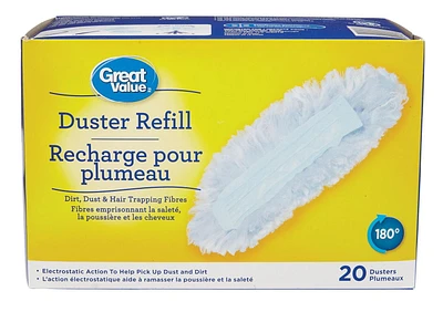 Great Value recharge pour plumeau 180° 20 plumeaux jetables