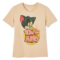 Tom and Jerry Women's Relaxed Fit Tee, Sizes XS-XL