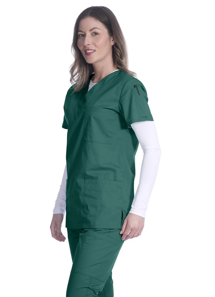 Greentown Canada Scrubs Unisex Scrub Top (Classix 1005)