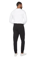Jeaniologie ™ Pantalon de jogging avec taille et poignets côtelés pour hommes noir Taille 28 - 38
