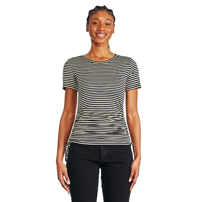 George Women's Side Ruched Tee, Sizes XS-XXL