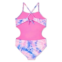Reebok Girls' Cut Out Tie Back Monokini, Reebok Girls' Swimwear