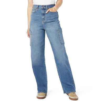 Levi Strauss Signature.MD Jean taille haute ample droit pratico pour femme Tailles offerte : 4 – 18