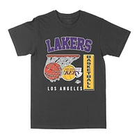 NBA Official Licensed Los Angeles Lakers Teams Basketball Charcoal T-Shirt