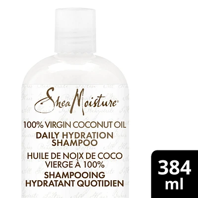 "Shampooing hydratant quotidien SheaMoisture Huile de noix de coco vierge à 100 % pour tous les types de cheveux nettoyant et nourrissant sans sulfates 384 ml