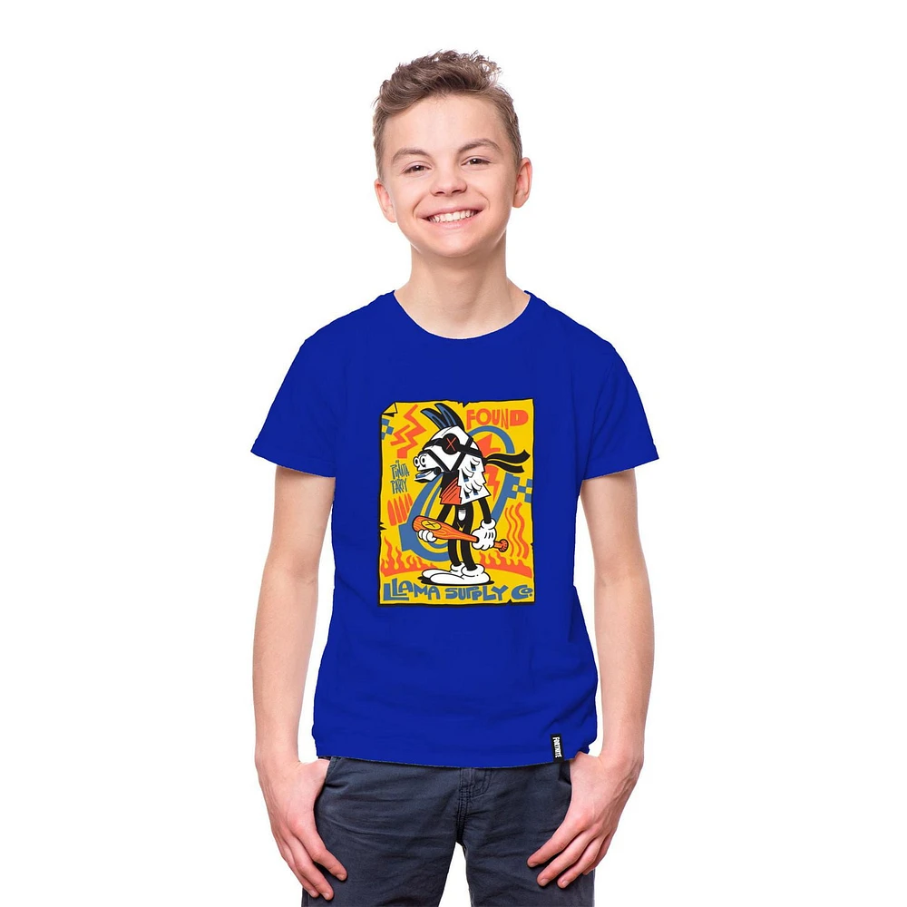 T-shirt à manches courtes Fortnite Lama Supply