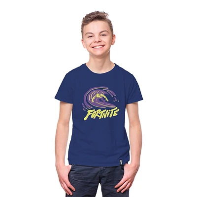T-shirt à manches courtes Fortnite Boys Meow Surf