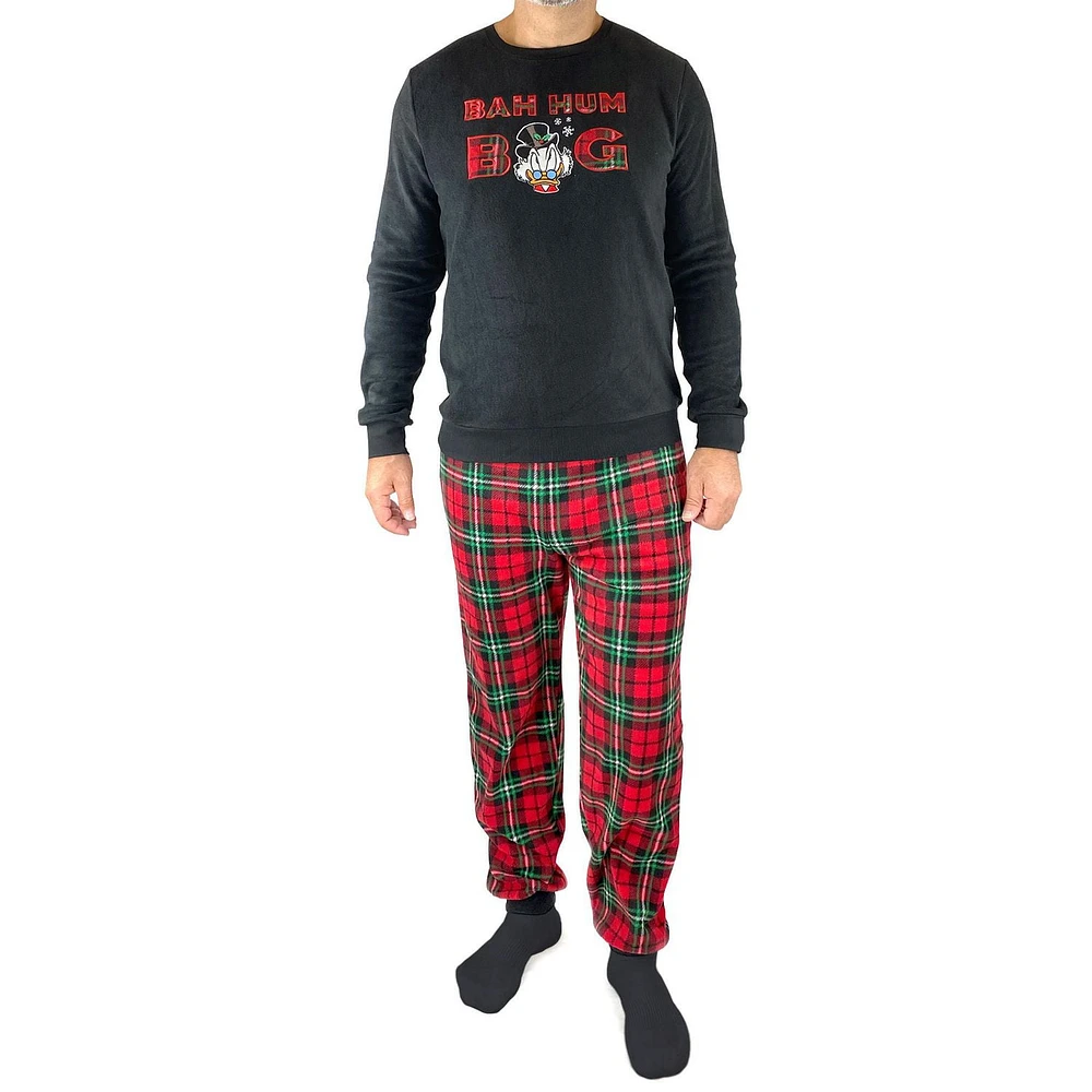 Disney Scrooge McDuck Matching Family Men's 2-Piece PJ Set