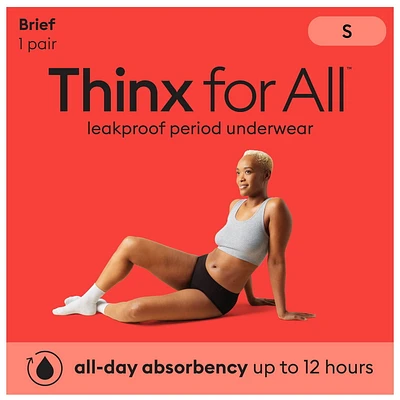 Culotte confortable pour tous les jours Thinx for All Women, sous-vêtement pour les règles contre les fuites, taille Petit, noir THINX UW SM1