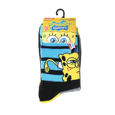 Chaussettes spongebob garçon Pack de 3 Spongebob Boy
