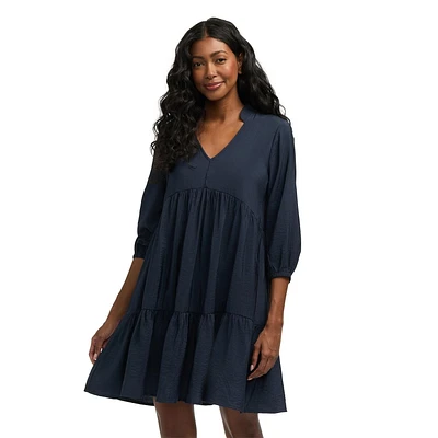 Mexx Women’s V-Neck Puff Sleeve Dress, XS-XXL