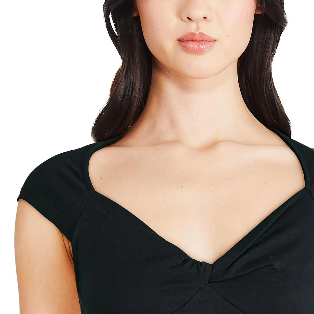 Haut avec motif noué à l’avant George pour femmes