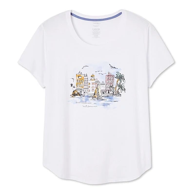 T-shirt à encolure dégagée George Plus pour femmes