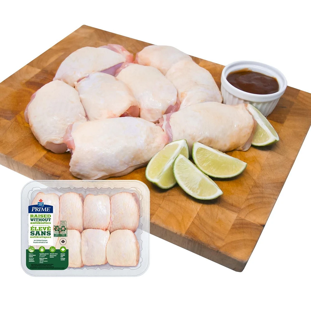 Prime Bone-in Chicken Thighs Raised Without Antibiotics, 6-8 Thighs