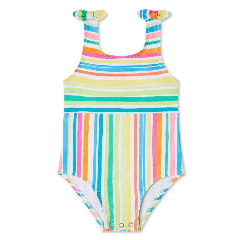 George Baby Girls' Bow Swimsuit 1-Piece