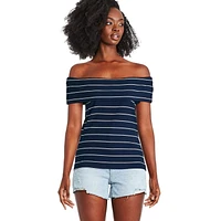 George Women's Off Shoulder Rib Top