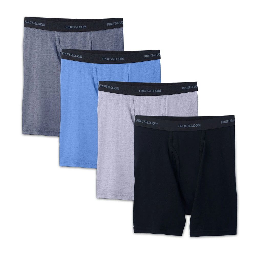 Caleçons Boxeurs Beyondsoft Fruit of the Loom pour hommes, paquet de 4