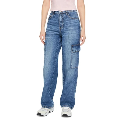 Pantalon cargo ample No Boundaries pour femmes