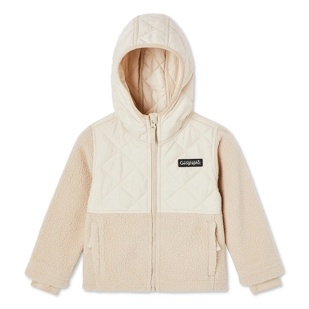 Canadiana Toddler Girls' Mixed Media Jacket, Sizes 2T-5T