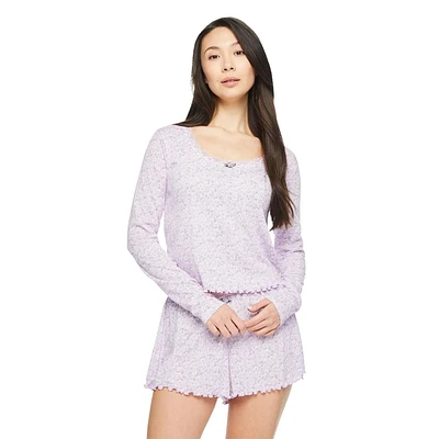 Pyjama 2 pièces No Boundaries pour femmes Tailles TP–TTG