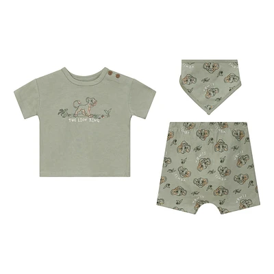 Disney Lion King Shorts Set w/Bib 