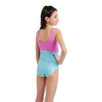 Justice Girls' Colour Block Swimsuit 1-Piece