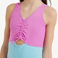 Justice Girls' Colour Block Swimsuit 1-Piece