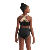 Justice Girls' Lace-Up Bikini 2-Piece Set