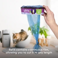 Litter Genie Standard refill 1pk - Up to 2 months of supply for one cat - litter bags, The Standard Refill offers 14 feet of bags