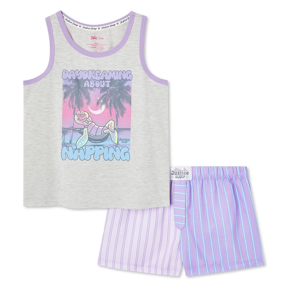 Justice Girls' Boxer 2-Piece Set