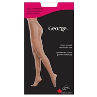 Bas-culotte avec culotte satinée amincissante George pour femmes