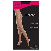 Bas-culotte avec culotte satinée amincissante George pour femmes