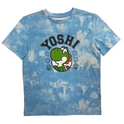 Super Mario Boys Yoshi Varsity Crew à manches courtes