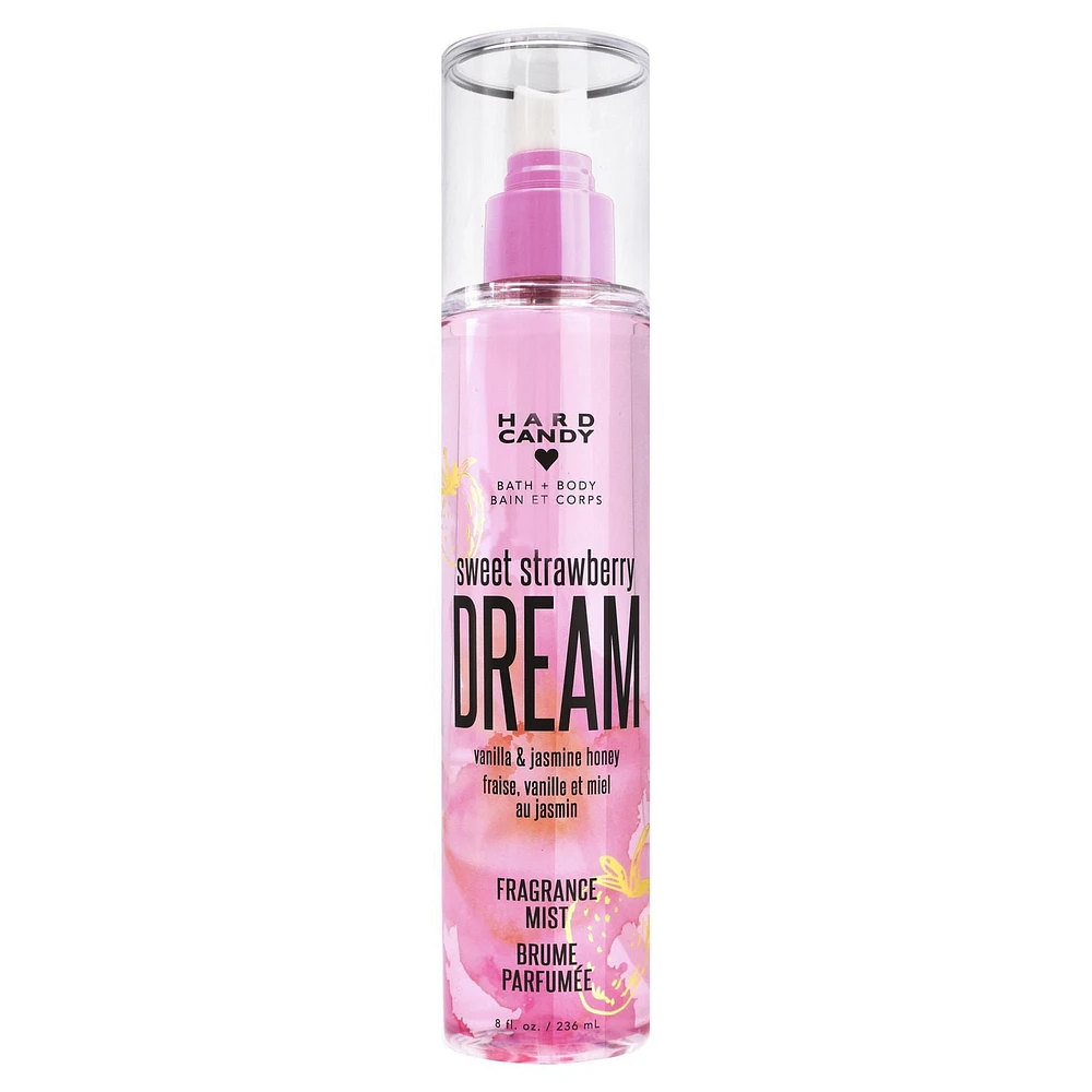 Hard Candy Brume parfumée Dream, Fraise sucrée 236 ml