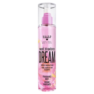 Hard Candy Brume parfumée Dream, Fraise sucrée 236 ml