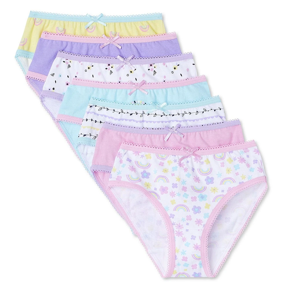 George Toddler Girls' Cotton Briefs 7-Pack, Sizes 2T-4T
