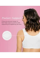 Exquisite FORM® entièrement -#9600531 Soutien-gorge de posture couvrant, à bonnets souples et en coton, dentelle, fermeture sur le devant, sans fil Tailles Disponibles 38C